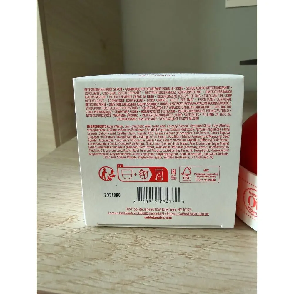 $42 Sol de Janeiro Bom Dia Body Scrub 7.7 oz New AHA BHA Cheirosa 40